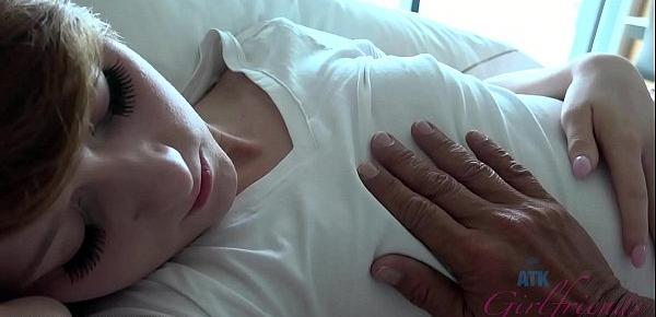  Lucy Valentine rides your cock in bed (POV Style)